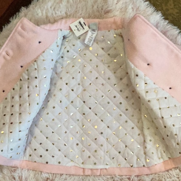 NWT LITTLE ME PINK GIRLS LINED PEACOAT SZ.12M - Picture 6 of 9